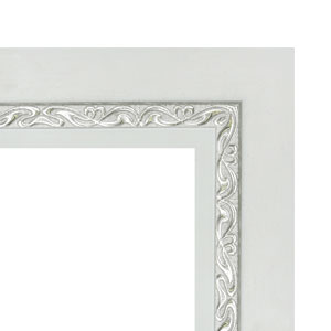 white pattern frame image